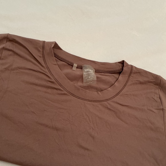Sunday Best Short Sleeve Cropped Tee in Taupe - Picture 6 of 6